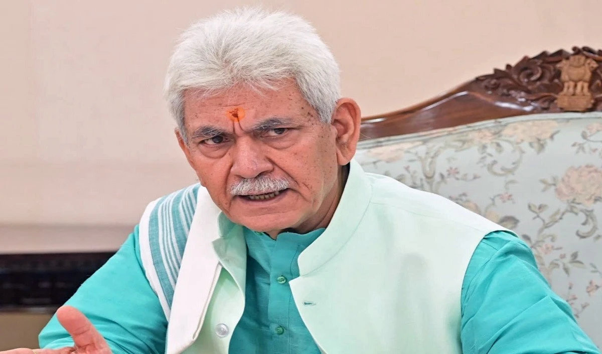 Lieutenant Governor Manoj Sinha said that the fear of terrorists in Kashmir has almost completely ended.